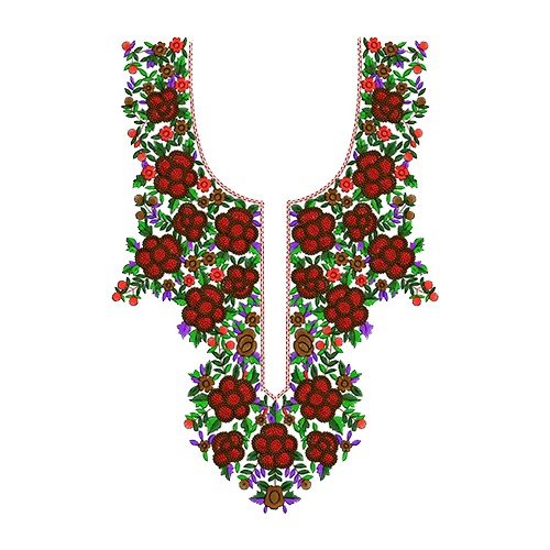 Latest Kurti Embroidery Neck Design 14156