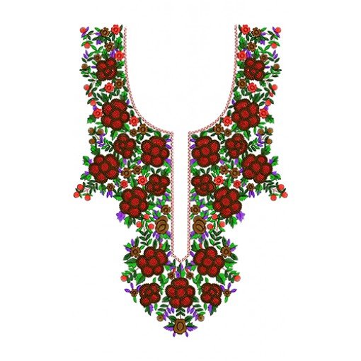 Latest Kurti Embroidery Neck Design 14156