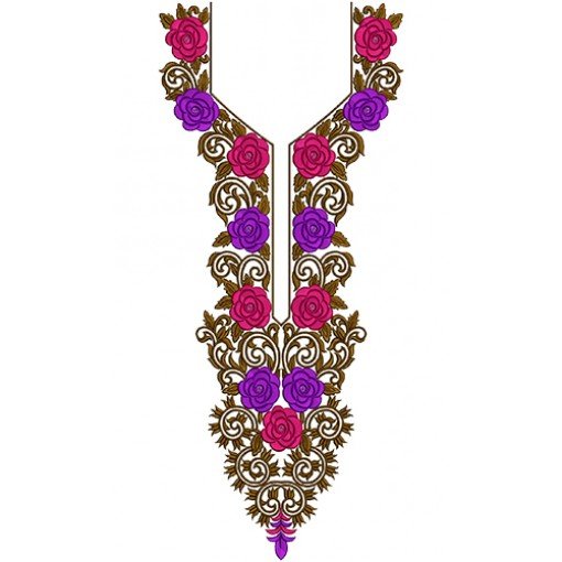Neck Embroidery Design For Salwar Kameez 14159