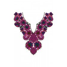 Neck Embroidery Design 14161
