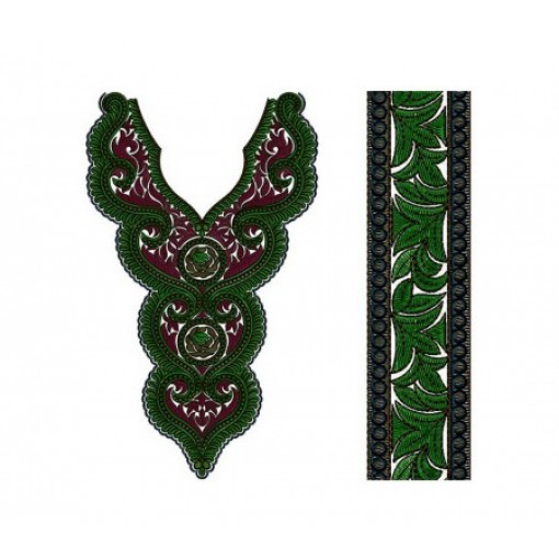 Indian Art Work Neck Embroidery Design 14484 Indian Art Work Neck Embroidery Design 14484