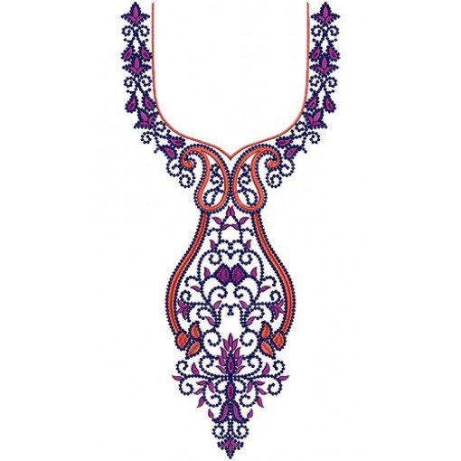 Fashion Motif Neck Embroidery Design 14680 Fashion Motif Neck Embroidery Design 14680