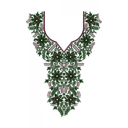 Hottest Shopping Neck Embroidery Design 14682