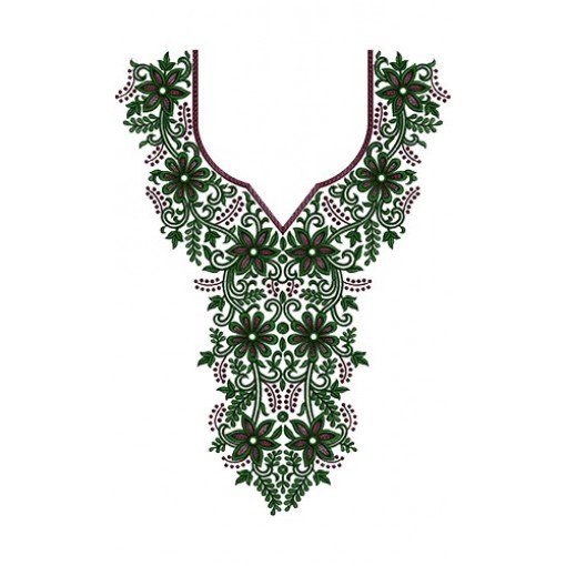 Hottest Shopping Neck Embroidery Design 14682
