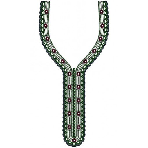 Arabic Jalabiya Neck Embroidery Designs 14687 Arabic Jalabiya Neck Embroidery Designs 14687