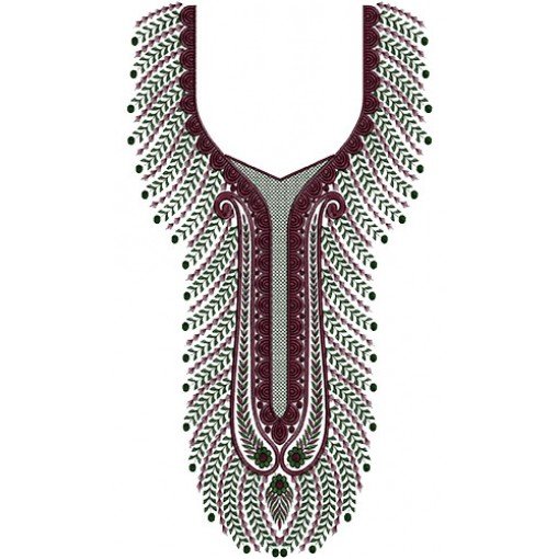 Embroidery Neck Design