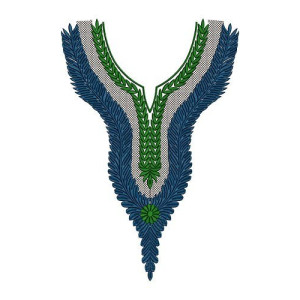 New Neckline Embroidery Design 14922
