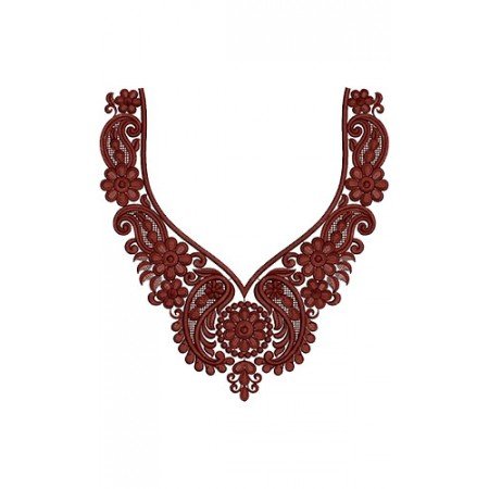 Punjabi Neck Embroidery Design 14957 Punjabi Neck Embroidery Design 14957