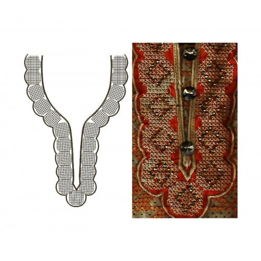 Latest Stylish Embroidery Neck Design 15222 Latest Stylish Embroidery Neck Design 15222