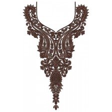 Ladies Dresses Neck Embroidery Design 15336 Ladies Dresses Neck Embroidery Design 15336