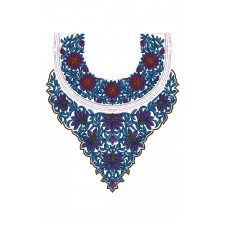 Fashion Women Neck Embroidery Design 15447