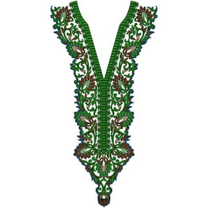 Delightful Arabian Long Neck Embroidery Design 15448