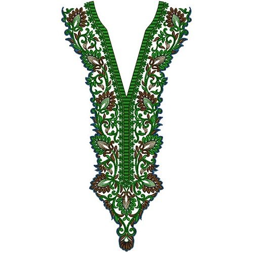 Delightful Arabian Long Neck Embroidery Design 15448