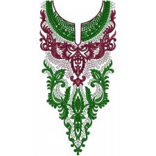 Ladies Fashion Neck Embroidery Design 15483 Ladies Fashion Neck Embroidery Design 15483
