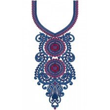 Neck Yoke Gala Embroidery Design 15489