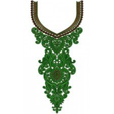 Princess Lady Fashion Neck Embroidery Design 15496 Princess Lady Fashion Neck Embroidery Design 15496
