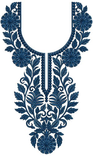 Neck Embroidered Designs 15497