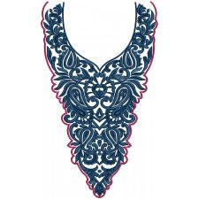 High Fashionable Neck Embroidery Design 15499 High Fashionable Neck Embroidery Design 15499