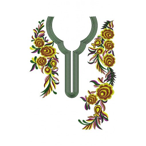 Indian Dress Embroidery Design 15632 Indian Dress Embroidery Design 15632
