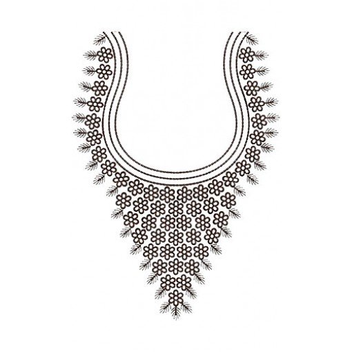 Traditional Neck Embroidery Design 15761 Traditional Neck Embroidery Design 15761