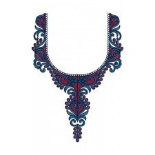 Fashion Lady Kurti Neck Embroidery Design 15776