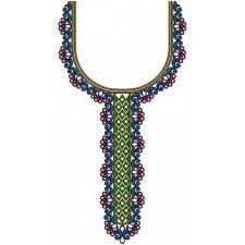 Fashionable Embroidery Neck Design 15779