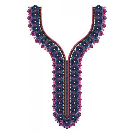 Latest Arrival Embroidery Neck Design 15780