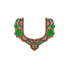 Pakistani Elegant Embroidery Neckline Design 15782 Pakistani Elegant Embroidery Neckline Design 15782