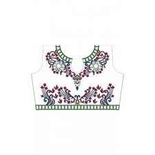 Rich Fashions Neck Embroidery Pattern Design 15790