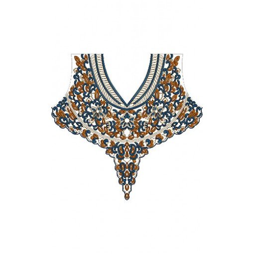 Nice Neck Embroidery Designs 15815