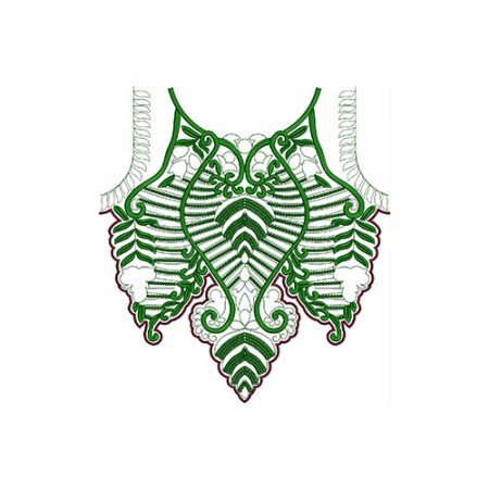 Arabic Women Neck Embroidery Design 15816