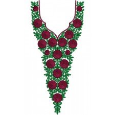 Royal Neck Embroidery Designs 16232