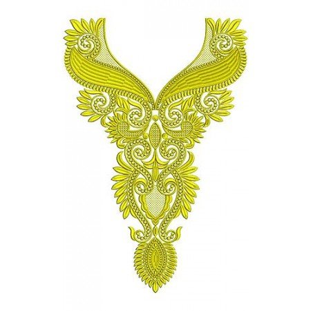 Jaipur Dress Neck Embroidery Design 16666