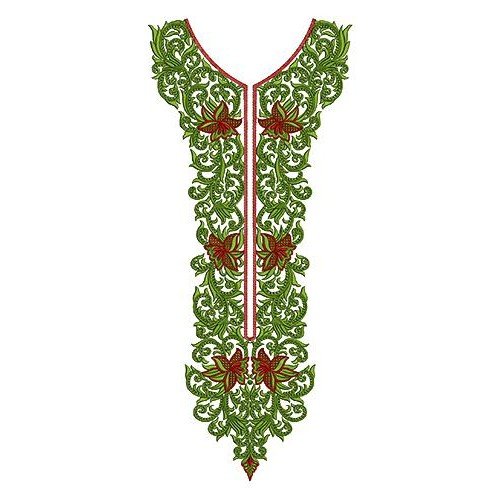 Fancy kurti Neck Embroidery Design 16667