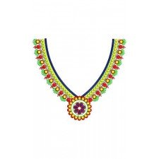 Arabic Robe Neck Embroidery Design 16725