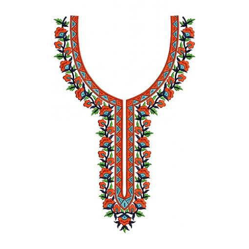 African Womens Dress Neck Design 16793