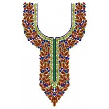 Traditional Dress Neck Design 16795