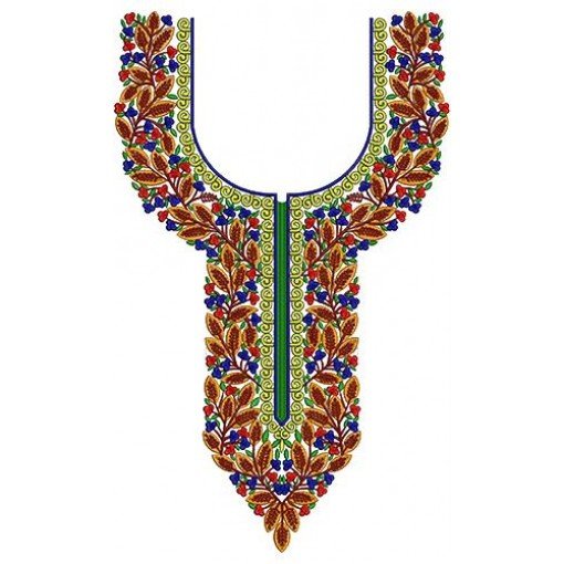 Traditional Dress Neck Design 16795