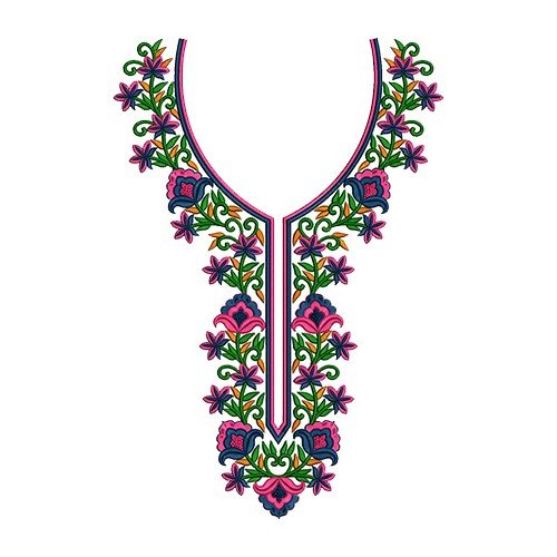 Neck Embroidery Design 16898