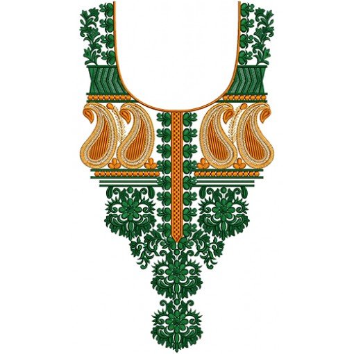 Kashmiri Neck Embroidery Design 16905