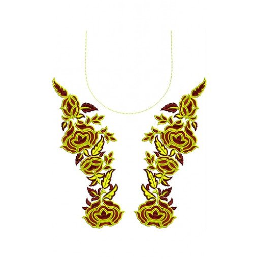 Latest Kashmiri Neck Design 16909 Latest Kashmiri Neck Design 16909