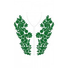 Fancy Neck Embroidery Design 16910