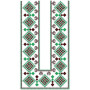 Folk Costume Neck Embroidery Design 17090