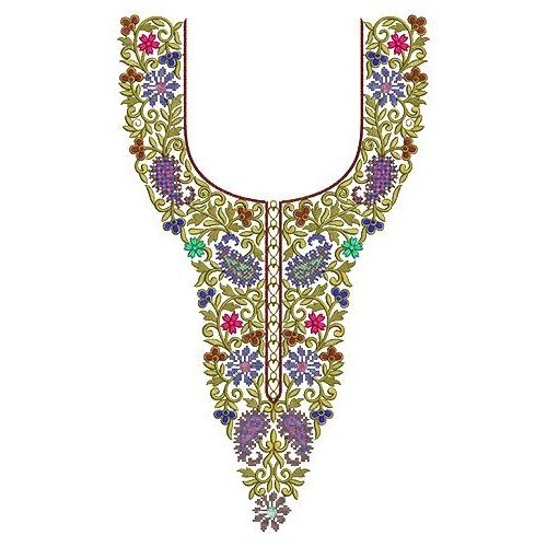 Bikaner Women's Dress Embroidery Design 17159