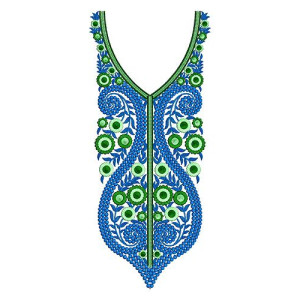 Latest Churidar Neck Embroidery Design 17161