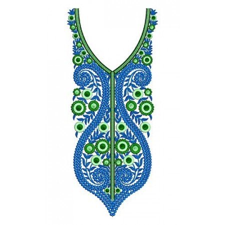 Latest Churidar Neck Embroidery Design 17161