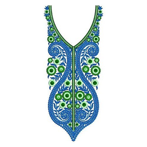 Latest Churidar Neck Embroidery Design 17161