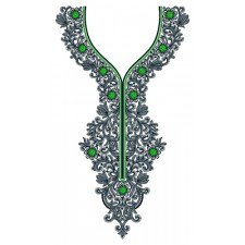 Kaftan Neck Embroidery Designs 17186