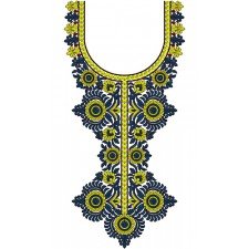 Kashmeri Styles Neck Embroidery Design