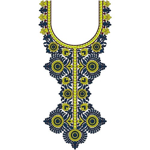 Kashmeri Styles Neck Embroidery Design